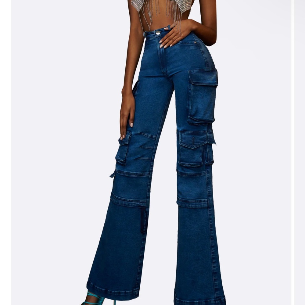 Women's Blue Flared Jeans